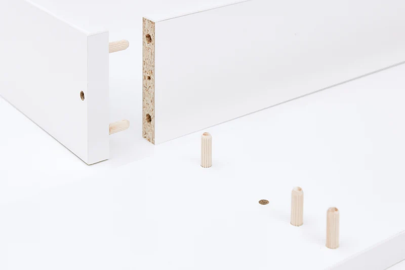 Wickelaufsatz für GULLABERG-Kommode mit 3 Schubladen – weiß, mit Abdeckblenden – Wickelfläche 50 × 70 cm