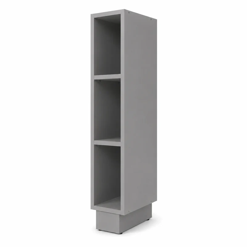 Stauraumregal grau WIC123-60 für Wickeltisch passend für Wickelaufsatz und graue HEMNES