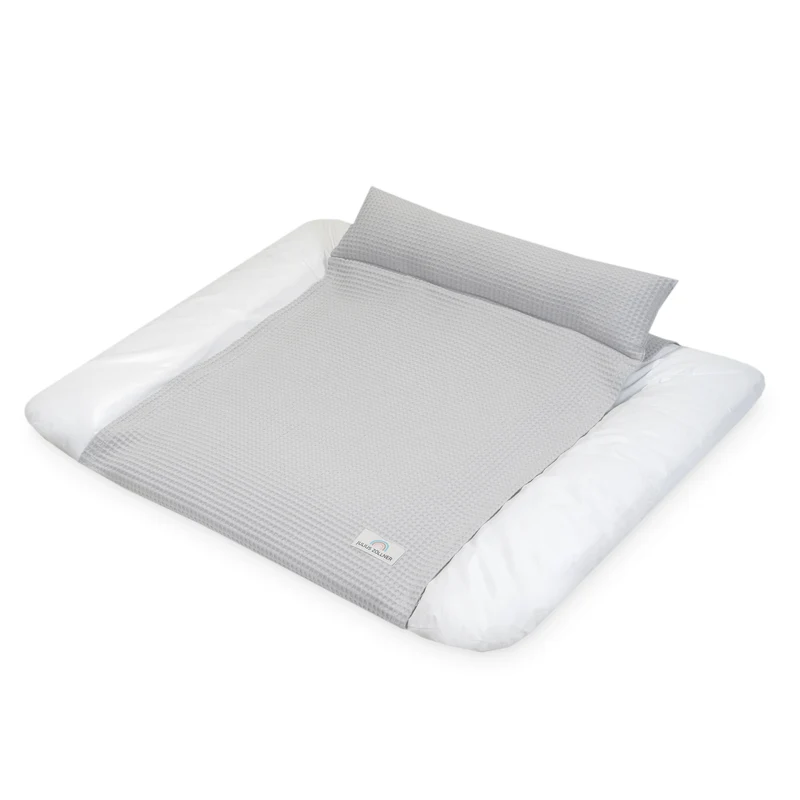 Bezug Loop Comfy für Wickelauflage Softy, Waffelpiqué Light Grey