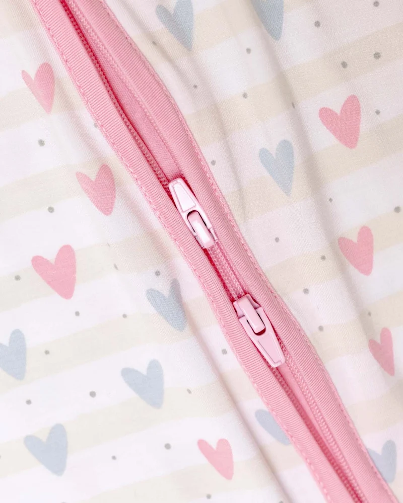 BABYGO® Herz-Schlafanzug mit Reißverschluss