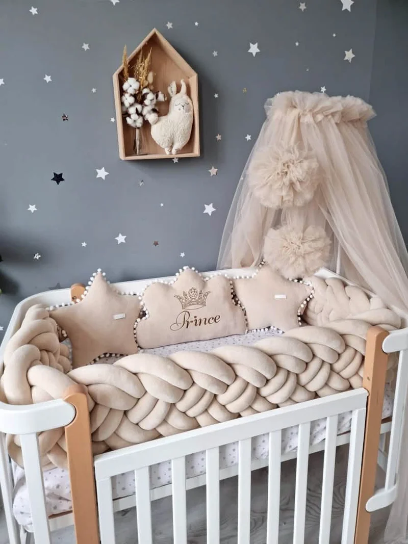 Baby Bedding Set Luxury Gender Neutral - Cloud & 2 Star Pillows