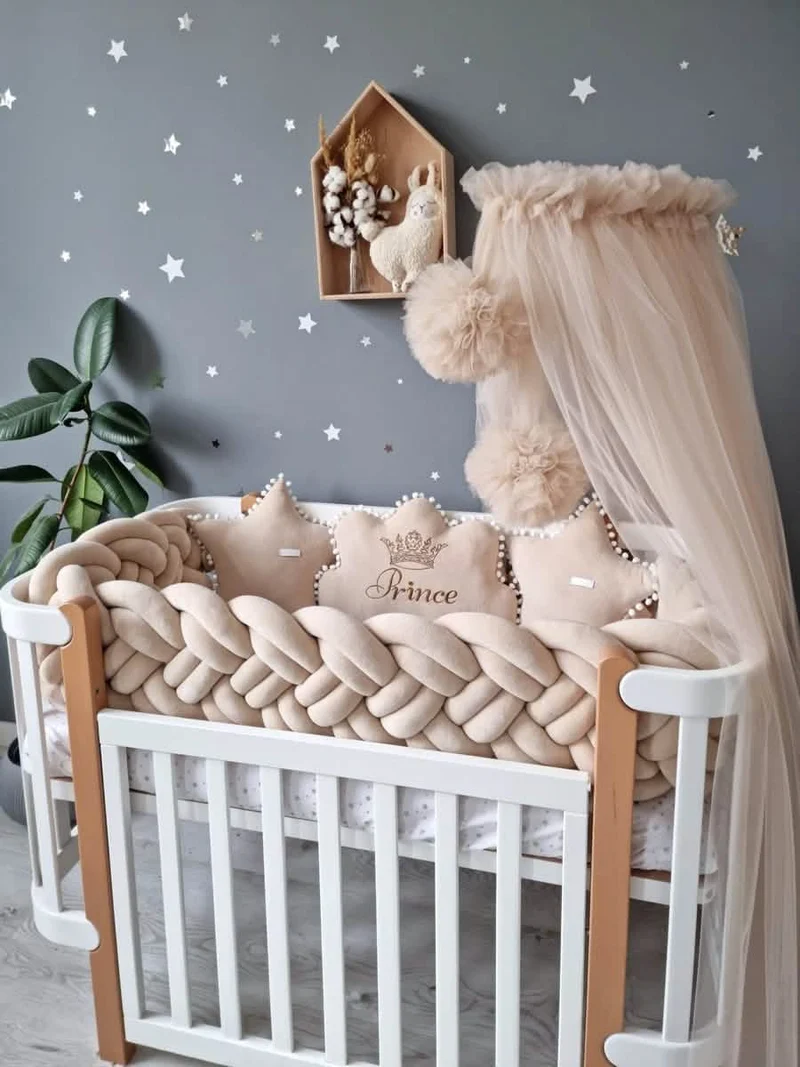 Baby Bedding Set Luxury Gender Neutral - Cloud & 2 Star Pillows
