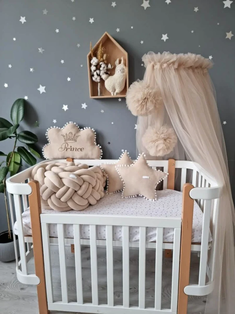 Baby Bedding Set Luxury Gender Neutral - Cloud & 2 Star Pillows