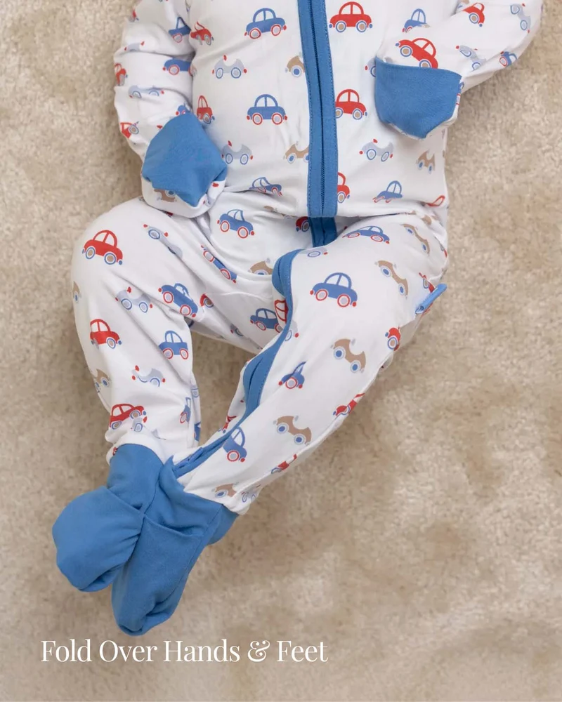 BABYGO® Auto-Schlafanzug mit Reißverschluss