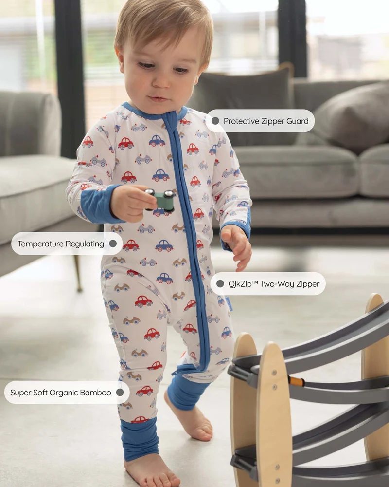 BABYGO® Auto-Schlafanzug mit Reißverschluss