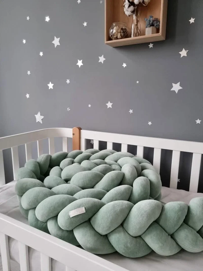 Braided Crib Bumper 15 cm - Gender Neutral