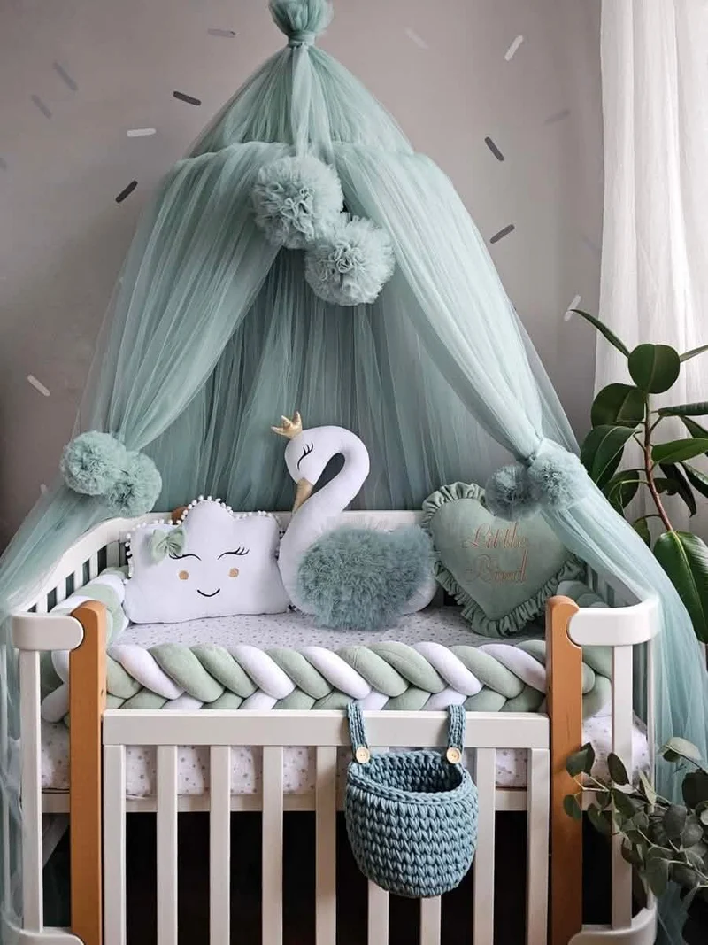 Baby Bedding Set Premium - Princess Swan, Heart & Cloud