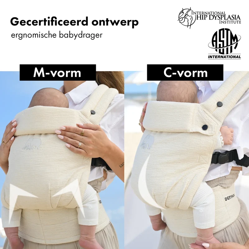Amora Babytrage Agus Oat in Leinen Nougat