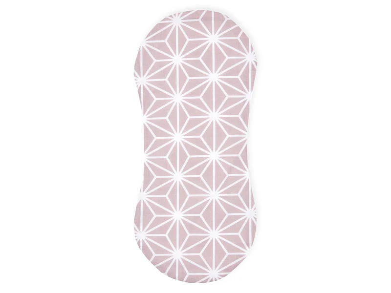 Spucktuch weiße Diamante auf Cameo Rosa