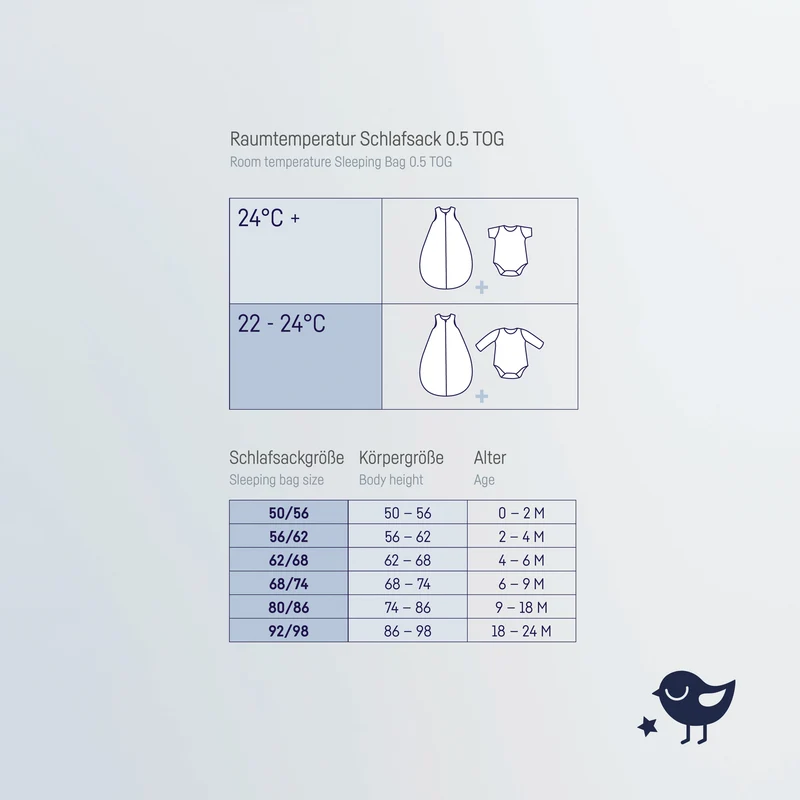 Jersey Sommerschlafsack - Little Bow