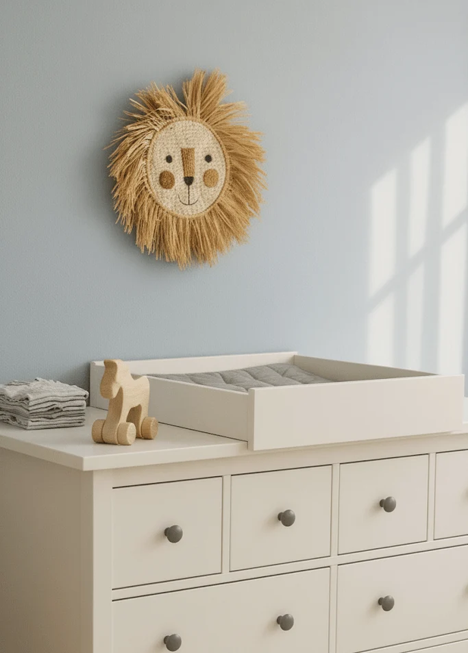 Wickelaufsatz für HEMNES-Kommode mit 3 Schubladen – zum Quer-Wickeln – Wickelfläche 50 × 70 cm