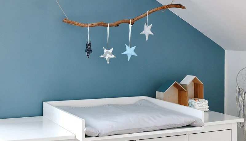 Wickelaufsatz für HEMNES-Kommode mit 8 Schubladen – gerade, mit Blende – Wickelfläche 78 × 78 cm