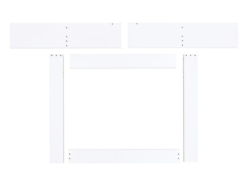 Wickelaufsatz für HEMNES-Kommode mit 8 Schubladen – gerade, mit Blende – Wickelfläche 78 × 78 cm