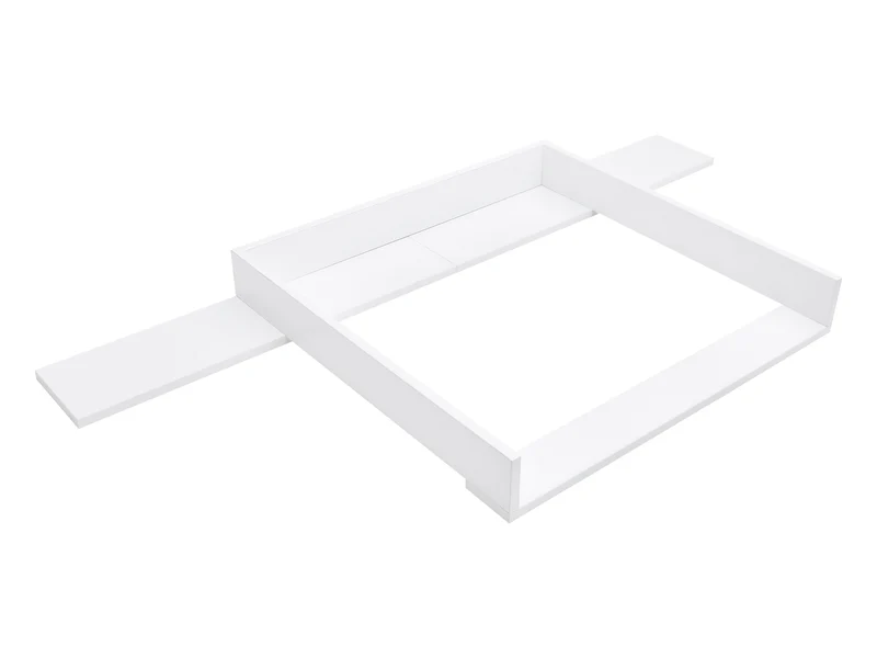 Wickelaufsatz für HEMNES-Kommode mit 8 Schubladen – gerade, mit Blende – Wickelfläche 78 × 78 cm
