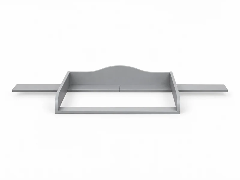 Wickelaufsatz für HEMNES-Kommode mit 8 Schubladen – grau, mit Blende – Wickelfläche 78 × 78 cm