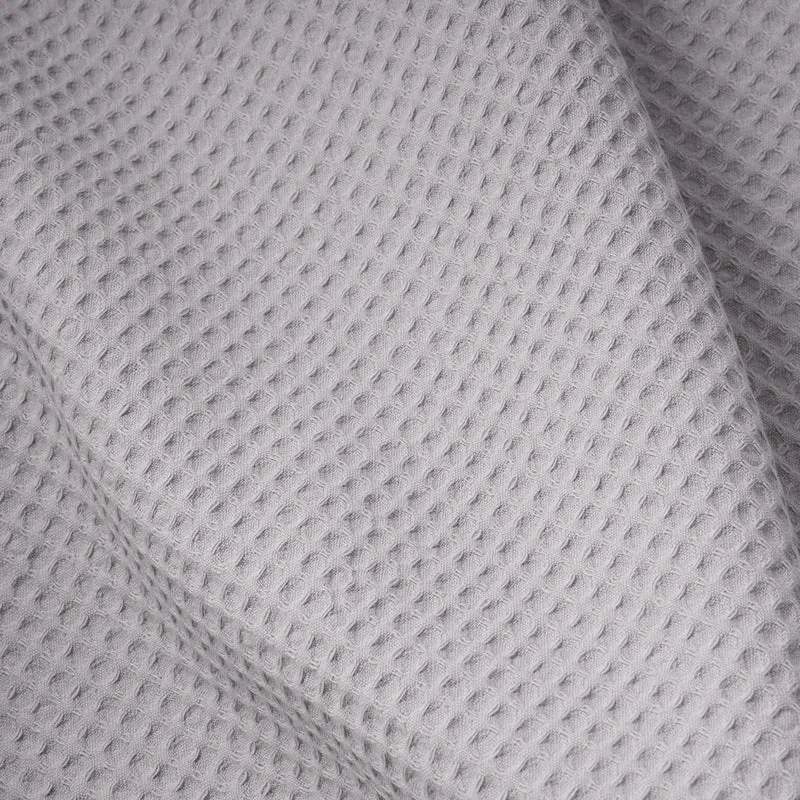 Stillkissenbezug mit Knopf, Waffelpiqué Light grey