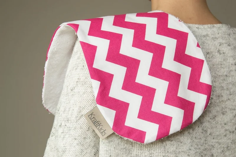 Spucktuch Chevron magenta
