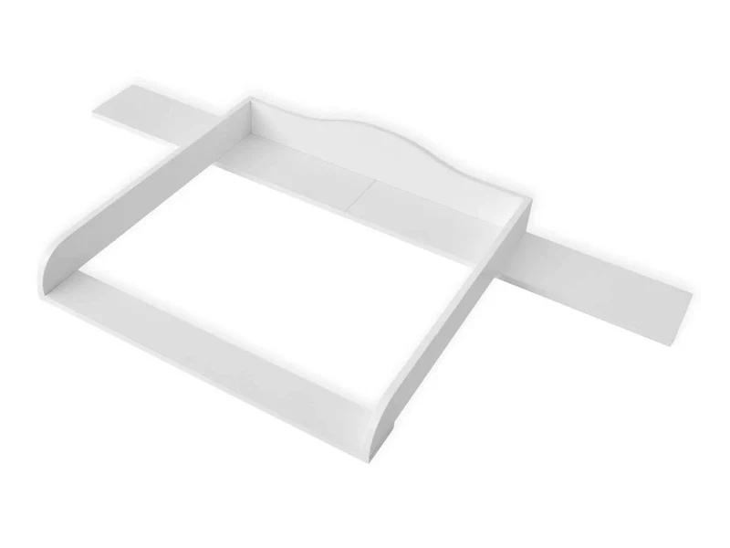 Wickelaufsatz für MALM-Kommode mit 6 Schubladen – mit Blende – Wickelfläche 78 × 78 cm