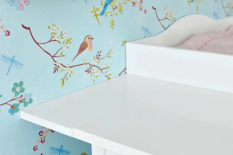 Wickelaufsatz für HEMNES-Kommode mit 8 Schubladen – mit Blende – Wickelfläche 78 × 78 cm