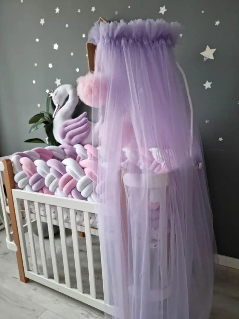 Baby Girl Bedding Set Lavender - Decorative Pillows