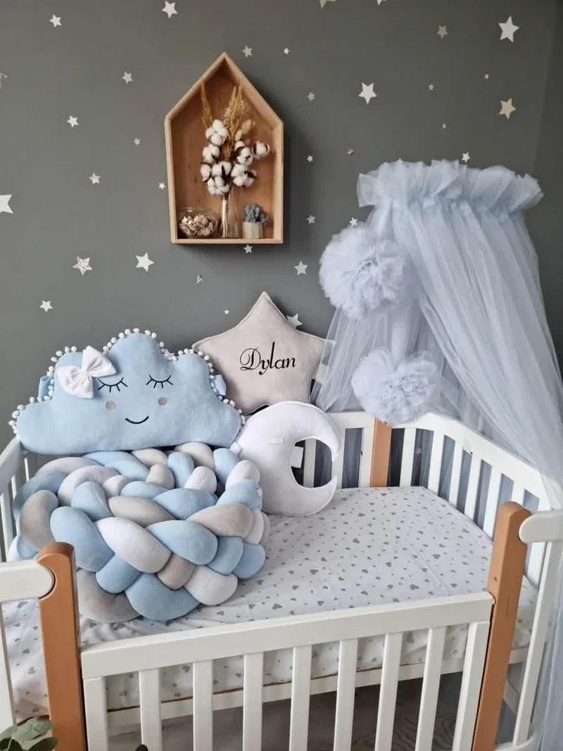 Personalized Nursery Décor Set for Boy Blue - Room Styling Accessories