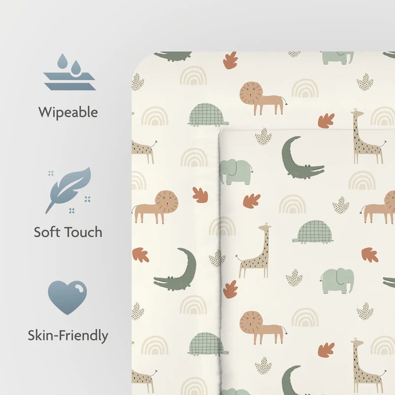 Wickelauflage "Softy", Wild Friends Allover