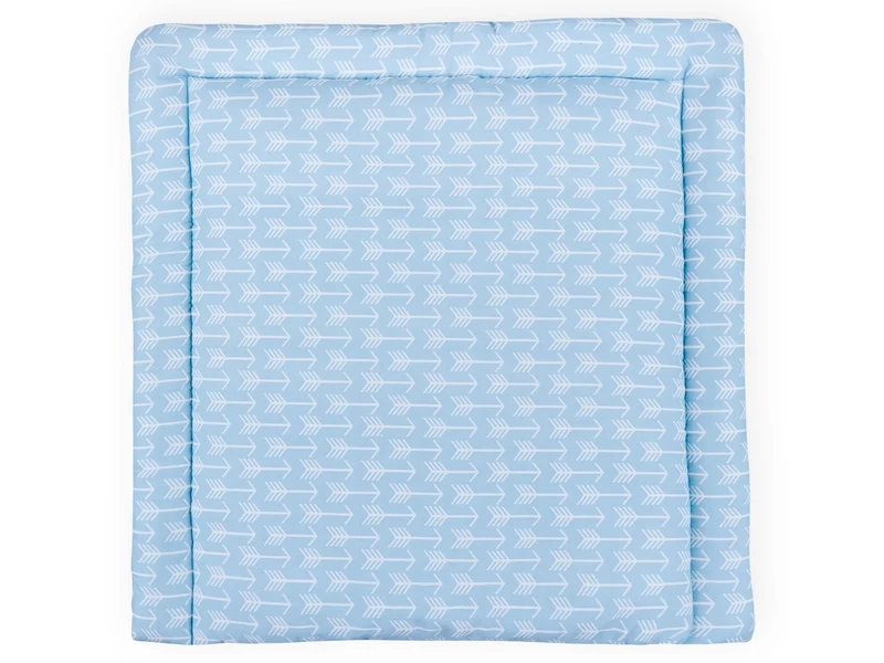 Wickelauflage weiße Pfeile auf Blau