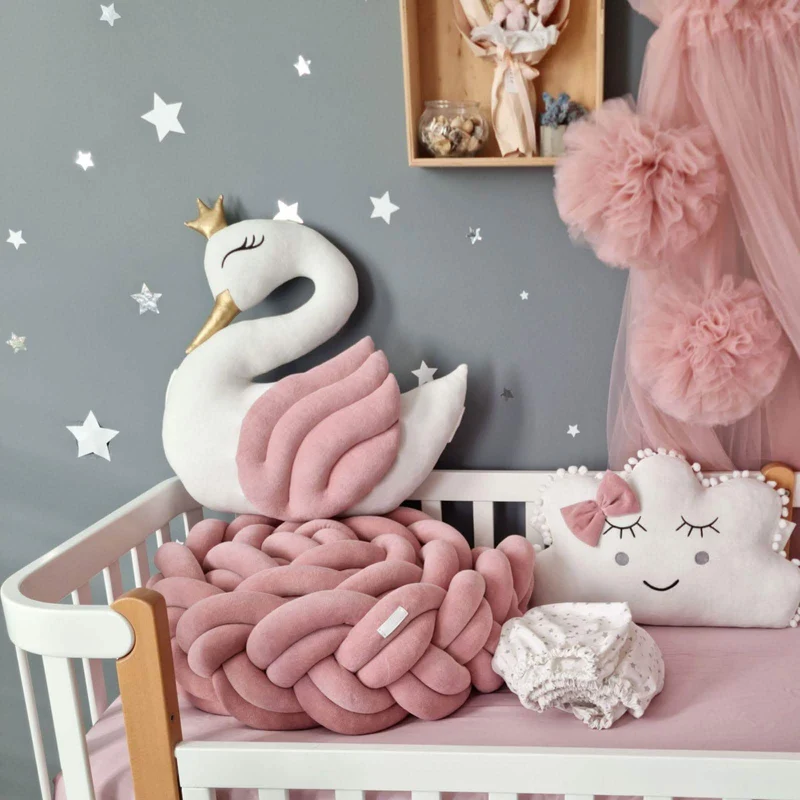 Princess Pillow swan blush, throw pillow