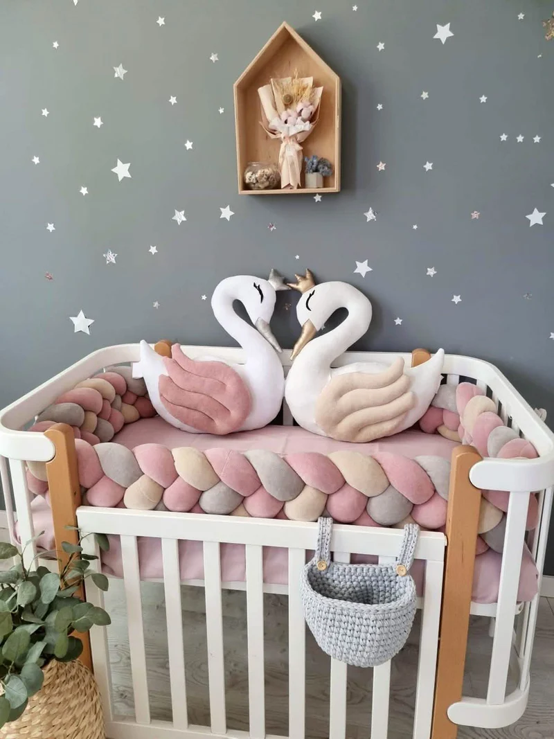 Princess Pillow swan blush, throw pillow