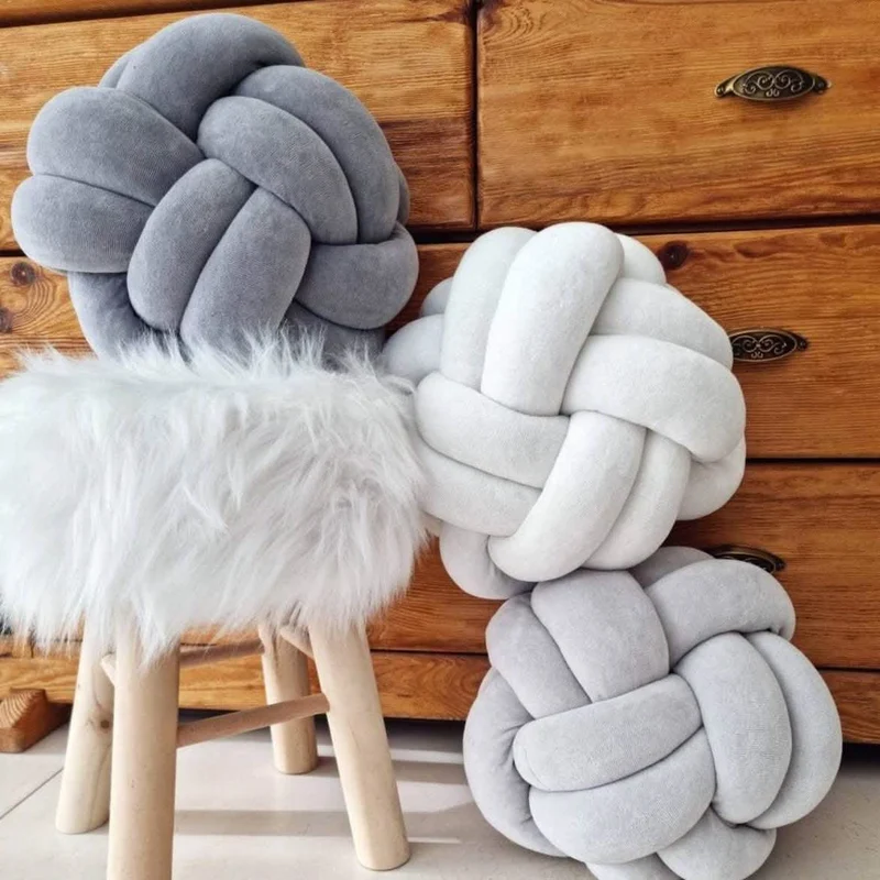 Knot pillow. Throw pillow