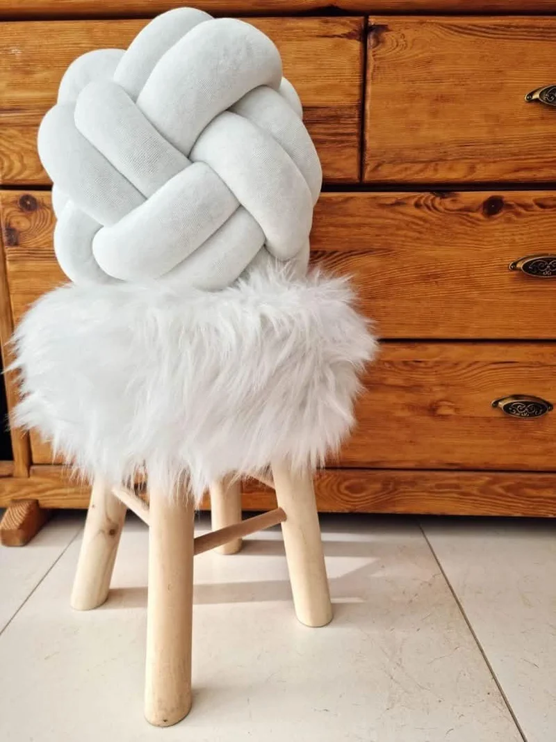 Knot pillow. Throw pillow