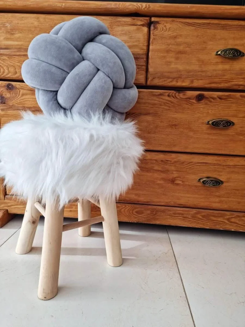 Knot pillow. Throw pillow