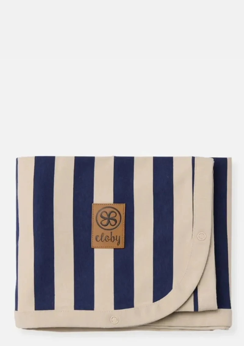 Multifunktionale UV-Decke UPF 50+ Navy Stripe