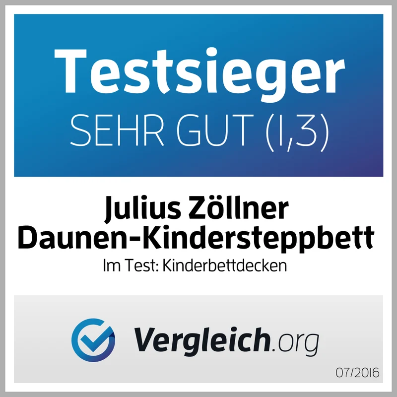 Kindersteppbett, Daune