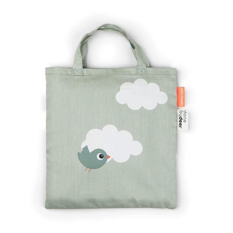 Sengesæt baby - Happy clouds - Grøn