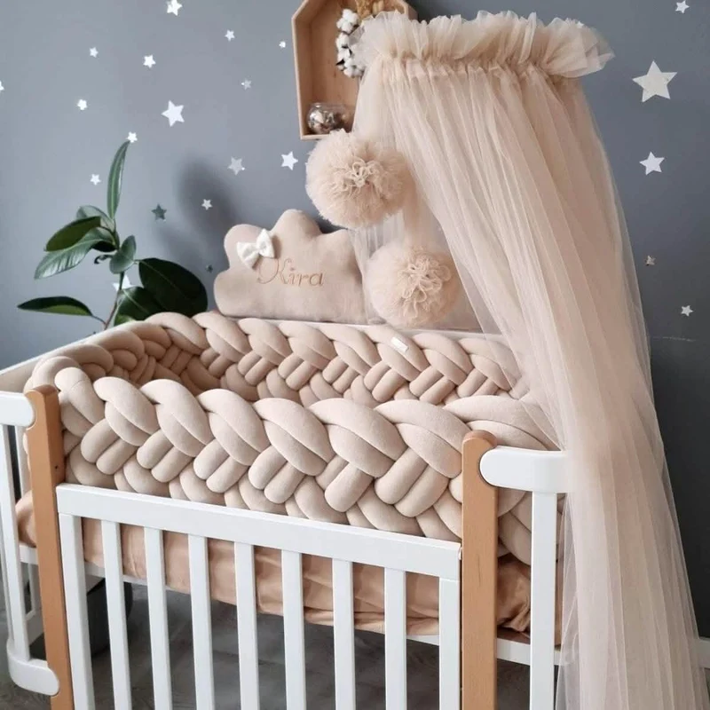 Baby Crib Canopy Curtain