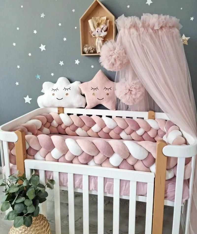 Baby Crib Canopy Curtain
