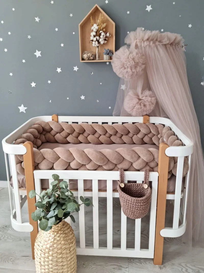 Baby Crib Canopy Curtain