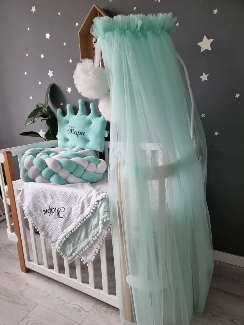 Baby Crib Canopy Curtain