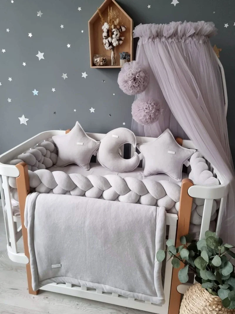 Baby Crib Canopy Curtain