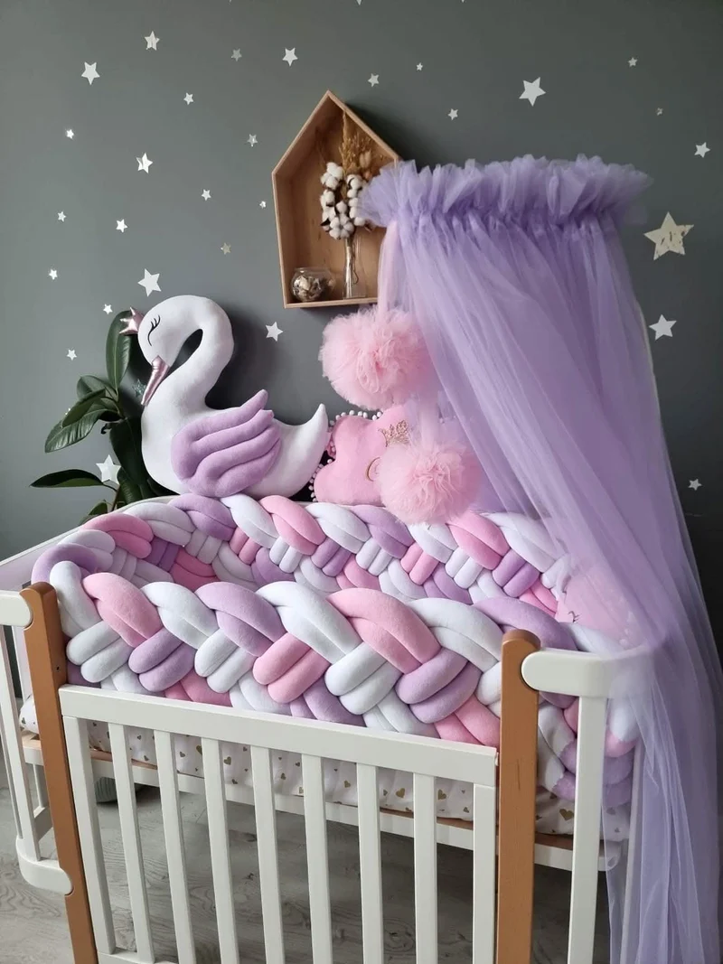 Baby Crib Canopy Curtain