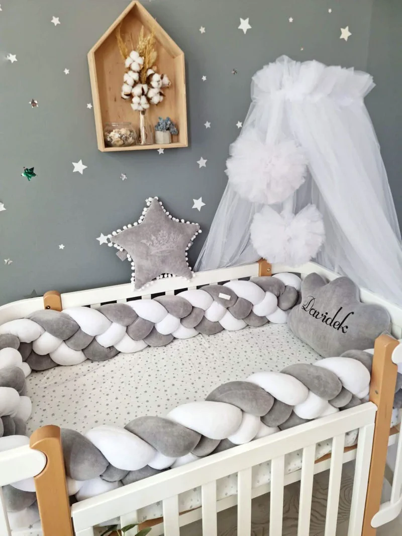 Baby Crib Canopy Curtain