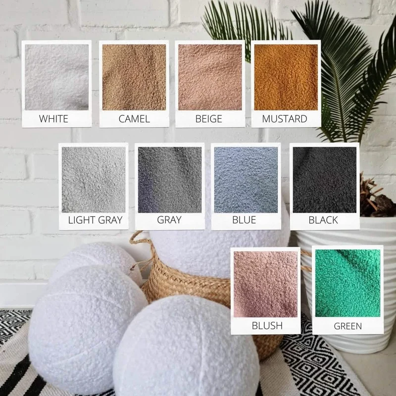 Decorative round pillow ball for couch, sofa
