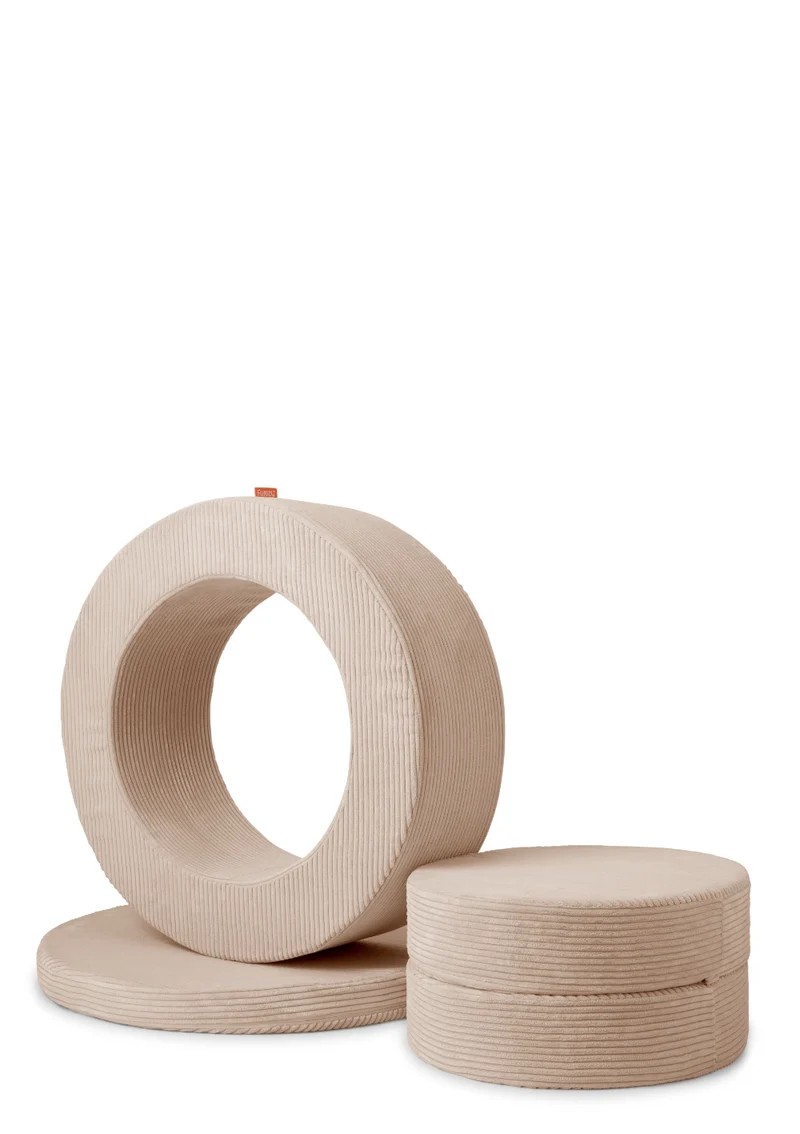Spiel-Element 'Donut' Cord Karamell Beige