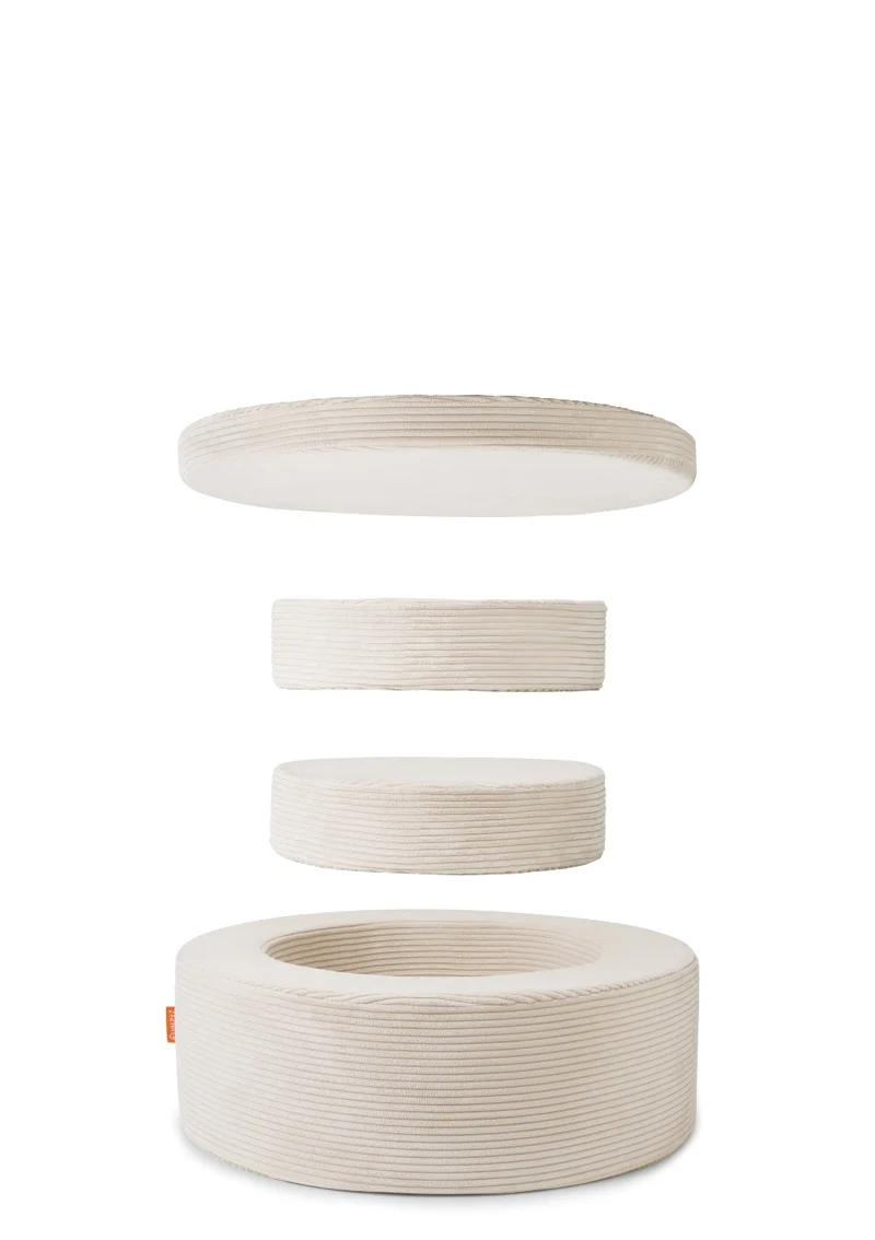 Spiel-Element 'Donut' Cord Creme Beige