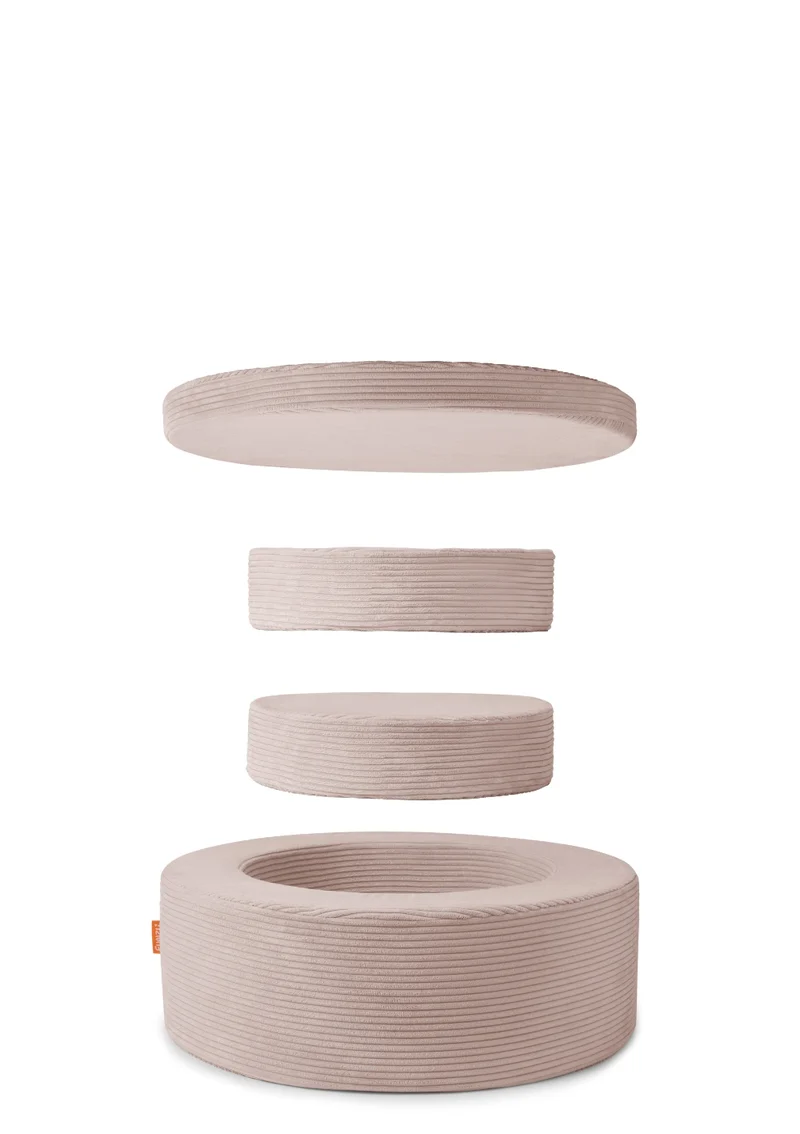 Spiel-Element 'Donut' Cord Kirschblüte Rosa