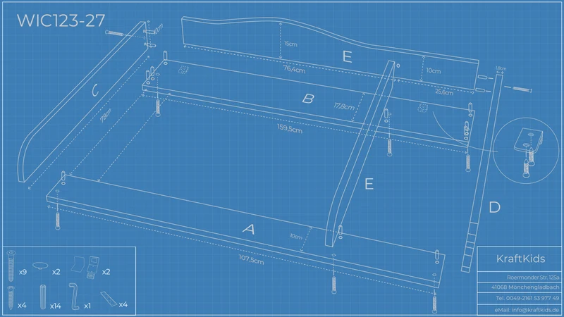 Wickelaufsatz für HEMNES-Kommode mit 3 Schubladen – XXL mit Trennfach – Wickelfläche 78 × 78 cm