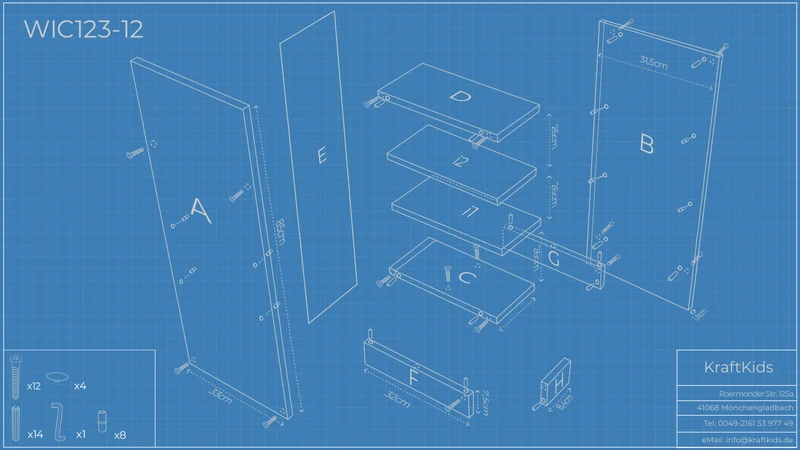 Stauraumregal für IDANÄS sowie HEMNES-Kommoden mit 3 oder 8 Schubladen – Weiß