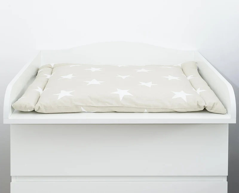 Wickelaufsatz für MALM-Kommoden mit 3 oder 4 Schubladen – geschwungen – Wickelfläche 78 × 78 cm