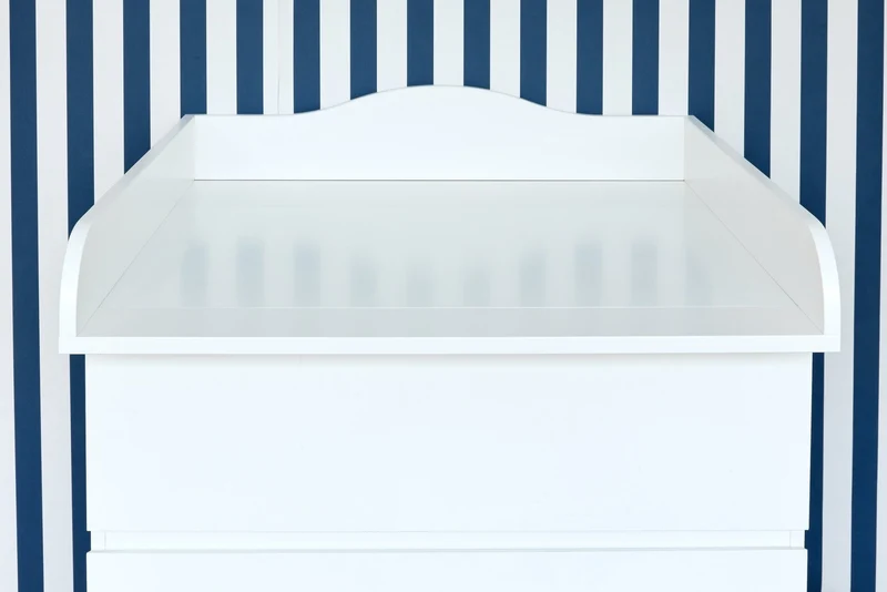 Wickelaufsatz für MALM-Kommoden mit 3 oder 4 Schubladen – geschwungen – Wickelfläche 78 × 78 cm